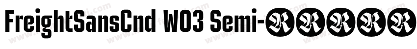 FreightSansCnd W03 Semi字体转换